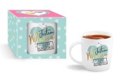 kubek 330ml Jestem Mamą super bohaterką +Gratis