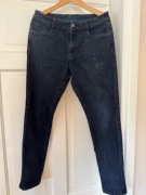 Jeansy męskie Carry 32/32 granatowe bawełna z elastanem zwężane 