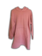 Długa Bluza Damska Oversize Clockhouse Różowa Pudrowa