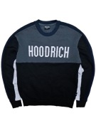 Czarno Szara Bluza bez kaptura hoodrich nike adidas retro 90s boxy 00s