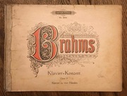 JOHANNES BRAHMS - Koncert fortepianowy na 4 ręce - EDITION PETERS ~1890