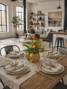 Kompozycja tulipanów prezent Torebka pełna kwiatów Kwiaty jak żywe Tulipany