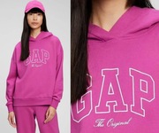 GAP bluza z kapturem w kolorze fuksji mocny róż