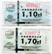 Bilet MPK  Lublin PROMOCJA 1.10zł i 1.70zł reklama