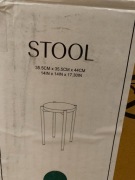 stolik H&M zielony nowy 35x44cm stołek stool