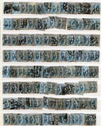 Plebiscyt Górny Śląsk, Fi 18, 100 zn. stemplowanych, stemple, odmiany, itp.