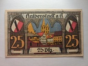 notgeld Halberstadt, pieniądz zastępczy, 25 Pf, 2 November 1920
