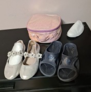 MISS E 8397 BALERINY  BROKATOWE  R 13=32, klapki ARENA 32, Kosmetyczka