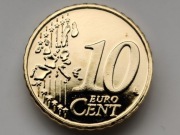 10 Euro cent 1999 Holandia Pozłacane 24 karat  stan 1 (1093)