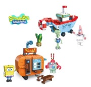 Zestaw Klocki SpongeBob Kanciastoporty Food Truck + Łódka