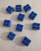 Klocek Lego Duplo 2x2 10 szt niebieski 