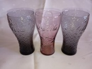 3x Szklanki | Coca-Cola | Kolekcjonerskie | Kolorowe | Vintage
