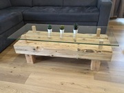 Stolik kawowy, ława z belek