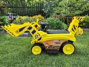 Koparka na akumulator dla dzieci Traktor Żółty + Ruchoma łyżka + Audio LED