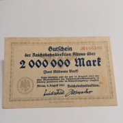 2 000 000 Marek 1923 rok 