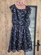 Sukienka letnia wiosenna granatowa terranova s