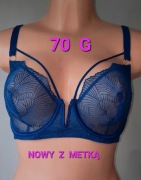 Wyjątkowy, chabrowy stanik 70g