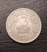 Srebrna moneta Niemcy Republika Weimarska 1925A 1000-lecie Nadrenii