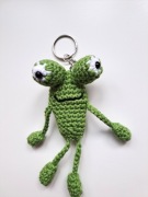 Breloczek, zawieszka żabka zielona