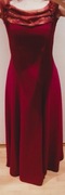 Suknia wieczorowa bordowa rozm. S / 36 jak nowa