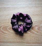 Gumką typu scrunchies bordo 