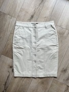 Mohito beżowa ołówkowa spódnica xs guziki do pracy biuro