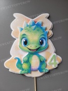 Trójwymiarowy topper - Dino Dinuś Dinozaur 11