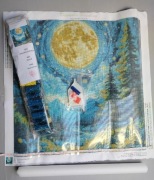 Haft diamentowy 45x45 pełnia księżyca