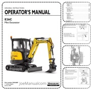 New Holland E26C Mini Excavator Operator's Manual Instrukcja obsługi