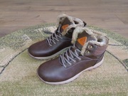 Buty zimowe męskie wysokie ocieplane brązowe śniegowce 44 trapery