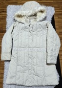 Zimowa kremowa kurtka 116cm