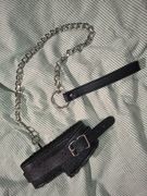 Obroża naszyjnik smycz 