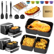 Akcesoria Do Frytkownicy Air Fryer Silikonowa Forma 10L Ninja Cosori Zestaw