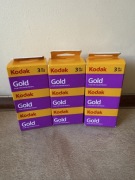9x Kodak Gold 200 35mm klisza film do zdjęć barwnych