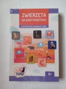 Zwierzeta na kontynentach loteryjka edukacyjna