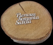Scrapki napis topper I PIERWSZA KOMUNIA ŚWIĘTA 10x