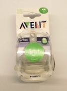 Avent Smoczek do karmienia silikonowy wolny 2 szt
