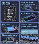 Zestaw płyta główna X99 + CPU Xeon 2650v4(12/24) + 16GB RAM DDR4
