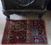 Dywilan Łódź-wełniany  dywanik z lat 70-tych PRL 60x40 cm