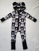 kombinezon dresowy 86/92 myszka miki mickey kaptur z uszkami handmade