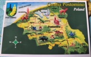 GMINA POSTOMINO MAPKA HERB 