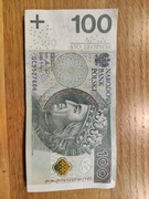 Banknot 100 zł z nr serii 666 