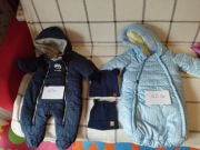 Zestaw kombinezonów dla chłopca 62-68 jak nowy