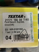 Klocki hamulcowe Textar. Ford Escort. Orion.