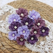 Kwiaty z tkaniny ręcznie robione A18