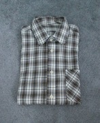 Nowa męska koszula vintage w brązową kratę