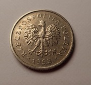 Moneta 1 zł z 1993 roku obiegowa 1zl złoty 1993r rok obiegowe złotówka
