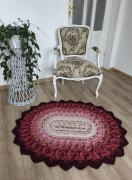 Dywan owalny 3D ombre