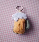 Piwo, kufel piwa- śmieszny brelok handmade na prezent
