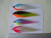 STREAMER, MUCHA  kpl. 4szt. hak 4/0